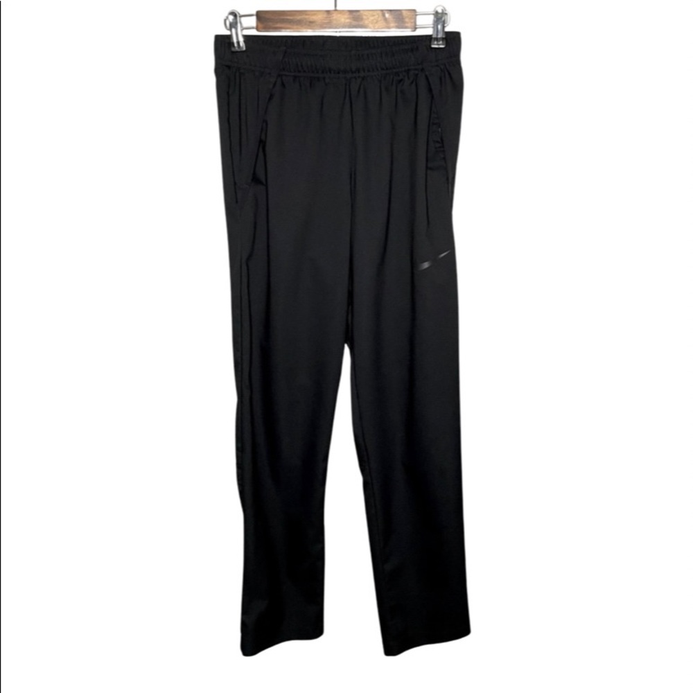 Nike Dri-Fit Black Drawstring Track Pants Size Small